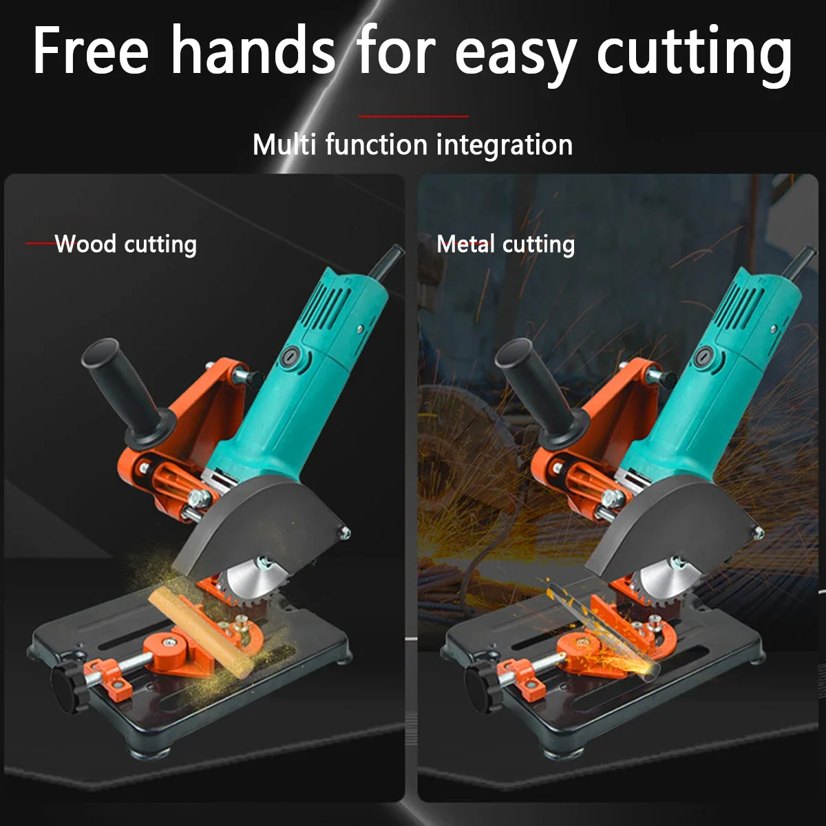 Support de meuleuse d'angle, support fixe de meuleuse d'angle, support de meuleuse réglable robuste, Angle de bureau multifonctionnel Durable