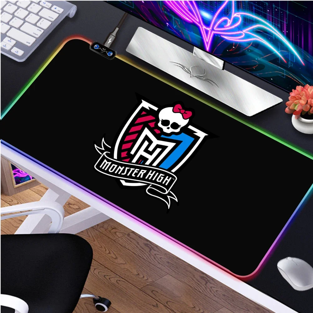 

Monsters High Mouse pad latest RGB tapis de souris 900X400 large gaming accessories mousepad extension gaming keyboard mouse mat