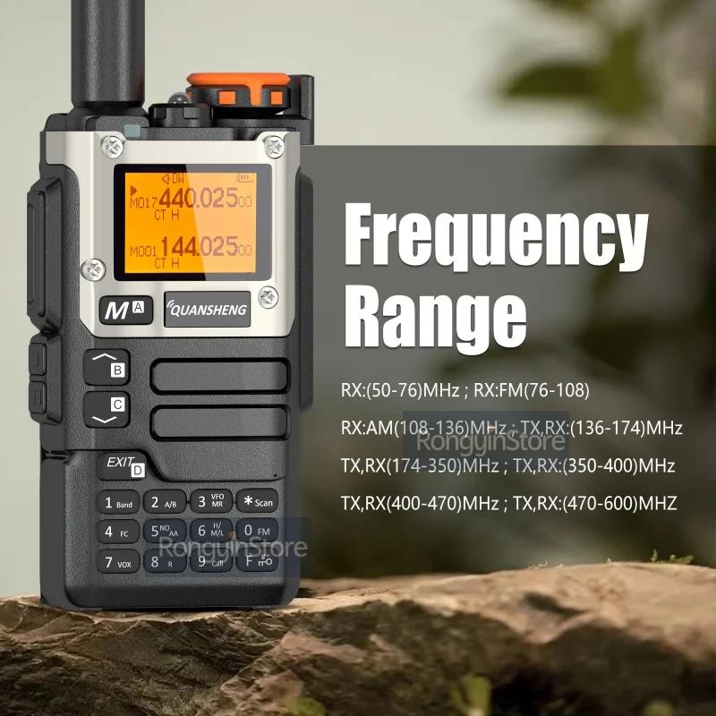 Quansheng UV-K58 5W Walkie Talkie UV-K6 UV-K5(8) Radios bidireccionales USB-C carga directa multibanda AM/FM UHF VHF DTMF actualización de UV-K5
