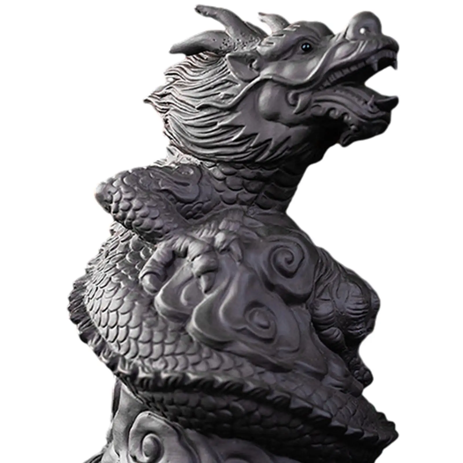 Chinese Tea Pet Dragon Vivid Crafts Animal Statue Sculpture Creative Kung Fu Tea Pet Tea Tray Decoration Figurine for Desktop