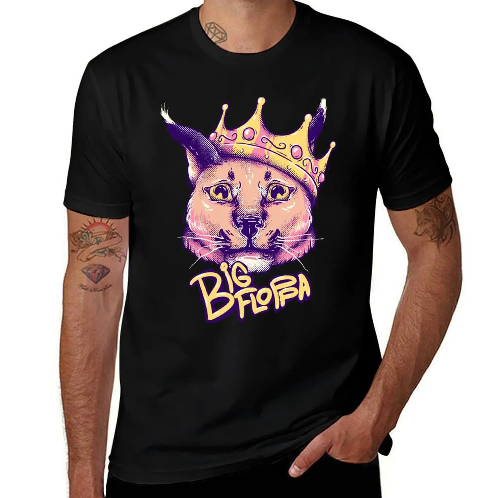 Da Big Floppa - New Rapper with King Crown | Floppa Cube Flop Flop Happy Floppa Friday Drip | Fun | Original Art Pet Mat T-Shirt