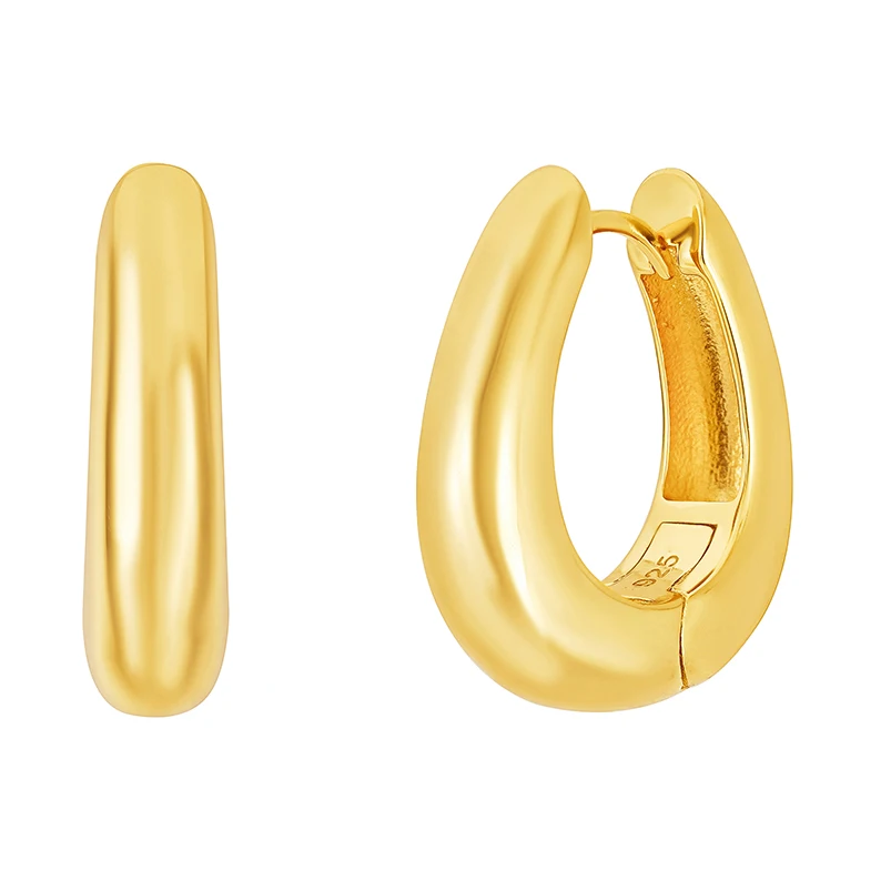 

Роскошные ювелирные изделия с драгоценными камнями, серебро 925 пробы, золото 18 карат, овальные массивные женские серьги