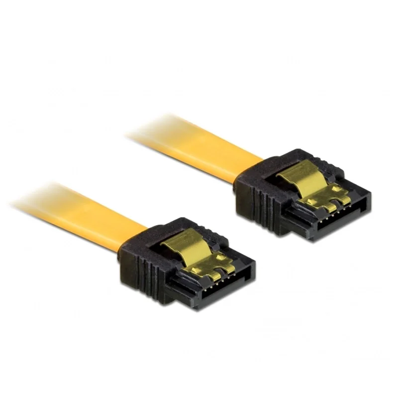 10 sztuk/partia 20CM 6 Gb/s SATA3 Serial ATA kabel danych z lgold atch dla PC Laptop SATA 3.0 SATAIII 6Gbps dysk twardy, SSD żółty