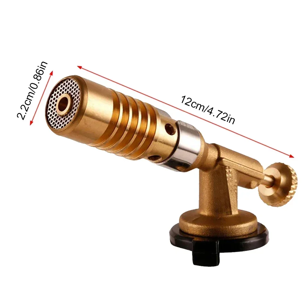 Portable Flame Gun Butane Burner High Temperature Welding Gas Lighter Torch Outdoor Camping BBQ Flame Butane Heat Welding Torch