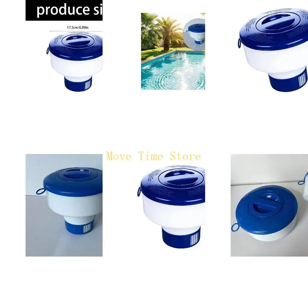92ME Backyard Pool Chlorine Dispenser with Adjustable Release Setting, Plastic Tablet Chamber, Top Opening Cap for Daily Spa