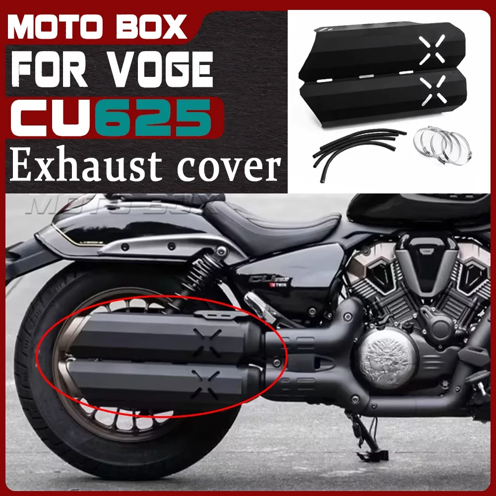 

For VOGE CU625 Motorcycle Exhaust Anti-Scald Cover Muffler Tail Protector Guard Modified Parts