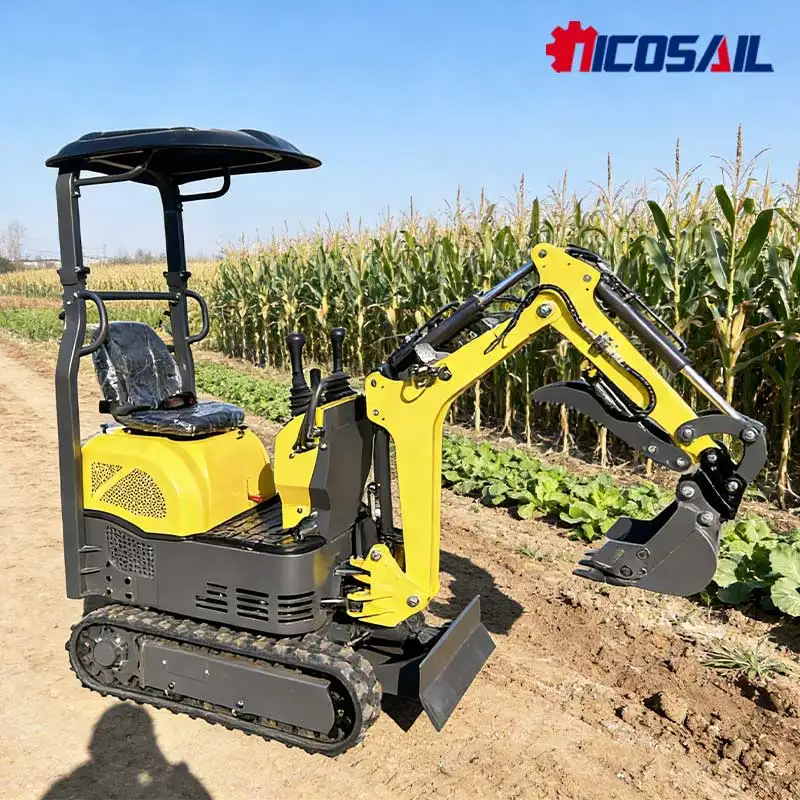 

Agriculture Crawler Mini Excavator - Adjustable Track Width & High Breakout Force , for Narrow Space