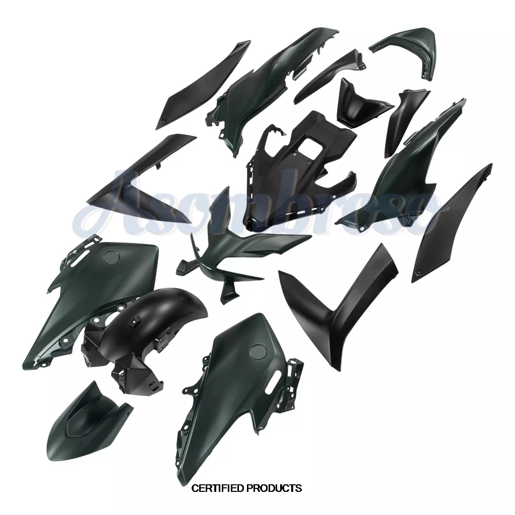 New Pedal Motorcycle Fairings Kit Fit For YAMAHA TMAX560 2022 2023 2024 Tmax-560 TMAX 560 blackish green cowling