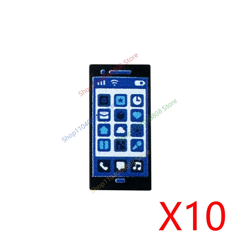 Szene Modell Druck Zubehör Bausteine Dashboard Bildschirm tastatur Maus Control Tasten Mini Kompatibel Ziegel Spielzeug N08