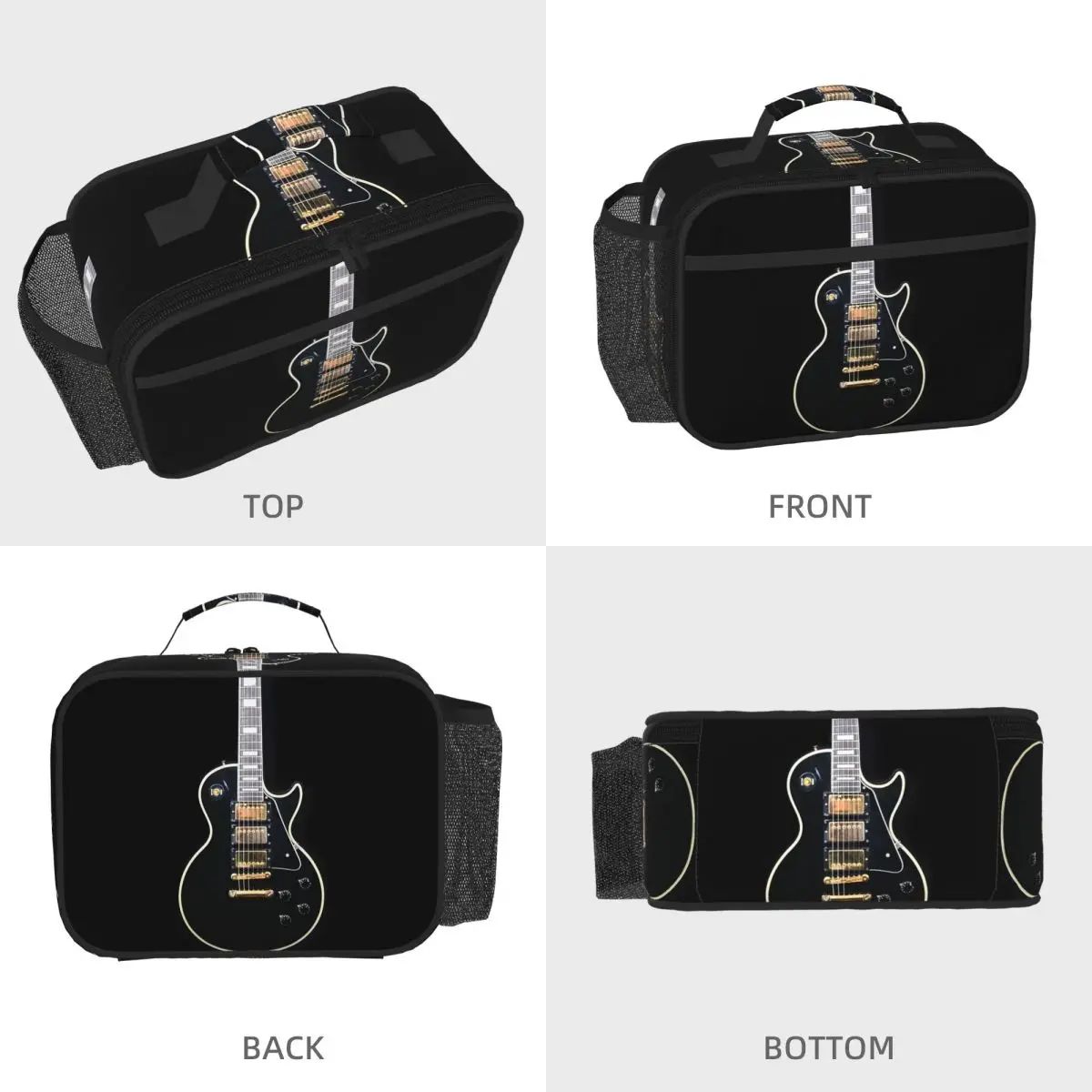 1995 Gibson Custom Shop 1958 Les Paul Insulated Lunch Bag for Women Children Portable Food Boxes Thermal Lunch Box Tote
