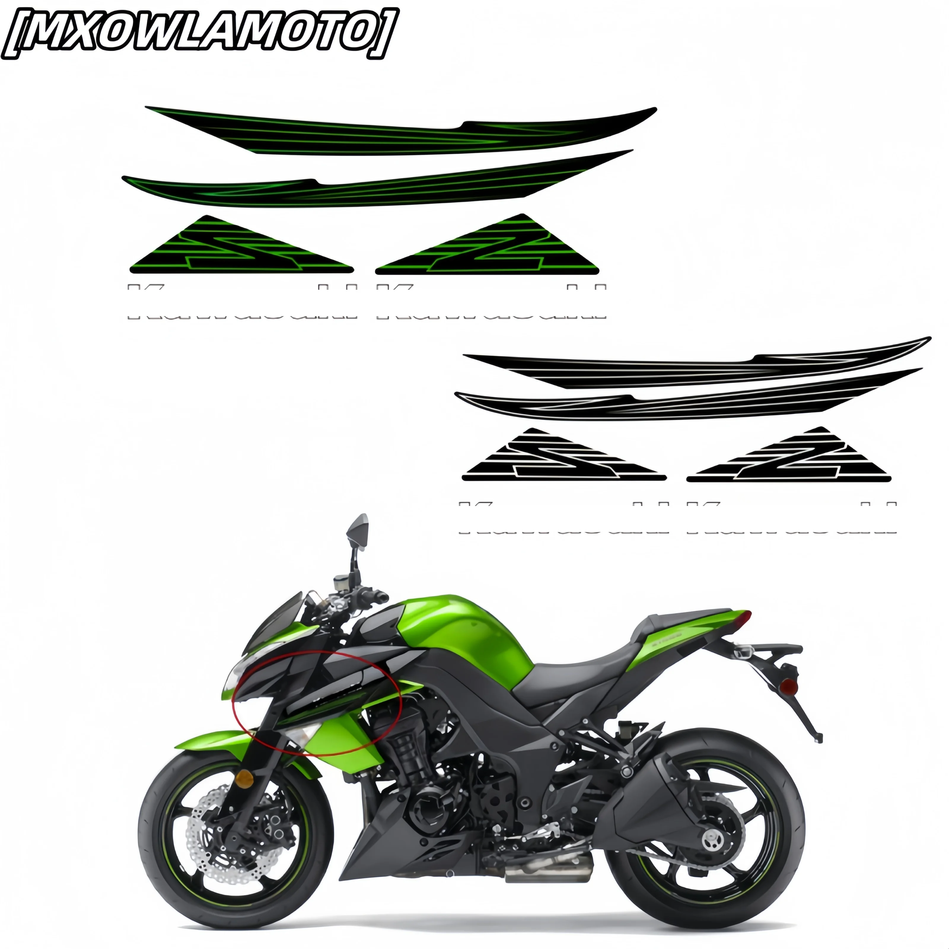 

for Z1000 10 11 12 13 Z1000 Ninja motorcycle accessories Fairing sticker full car sticker kit