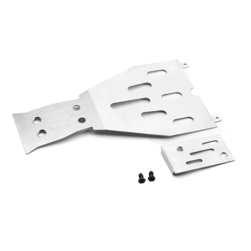 Racing Stainless Steel Skid Plate Chassis Guard Chassis Armor Upgrades Spare Parts For TRAXXAS 1/10 FORD F-150 RAPTOR