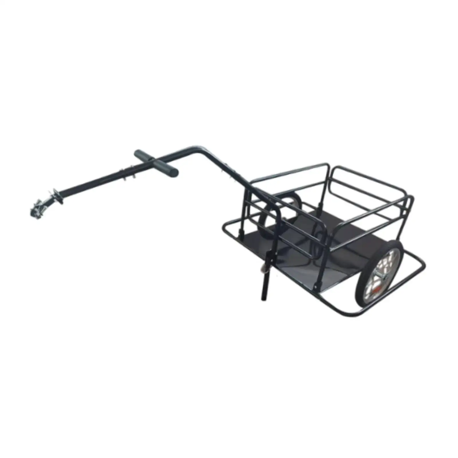 176cm Bike Cargo Trailer Metal Tube Frame Sturdy Professional Universal Parts Simple Installation Multifunctional 15inch Wheels