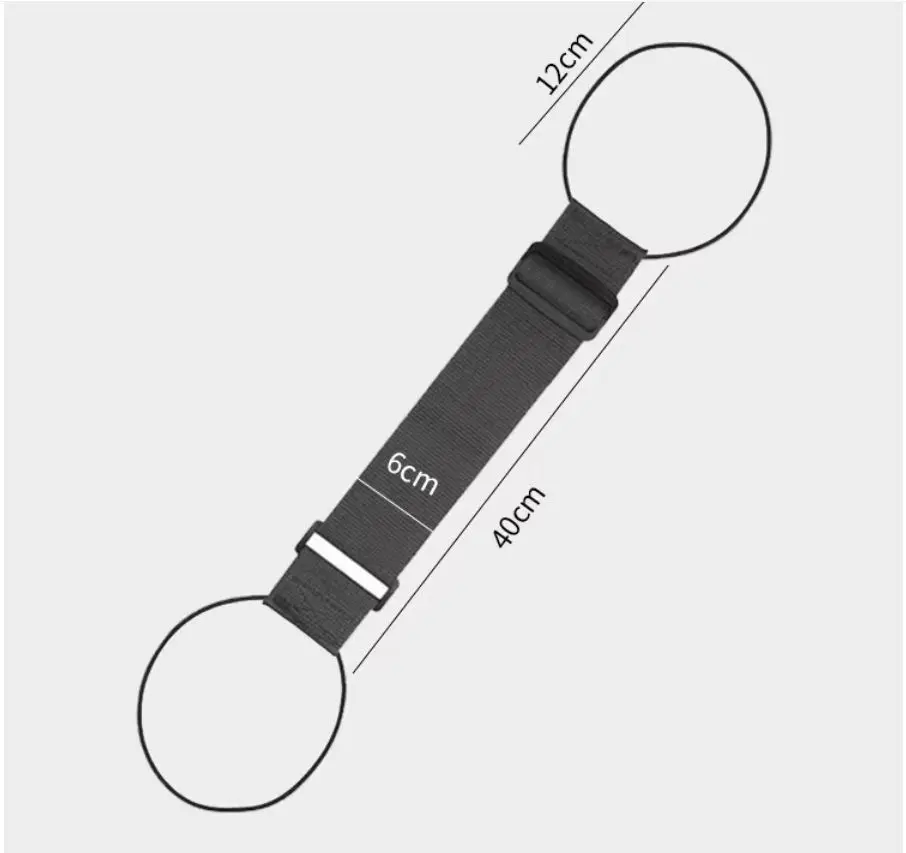 1 Pack Black Luggage Straps for Add a Bag Bungees Lightweight Easy Elastic Wrap Belts for Attaching Extra Bags Purse to Suitcase Handle Handbag Backpack Spinner Carryon Travel Airport