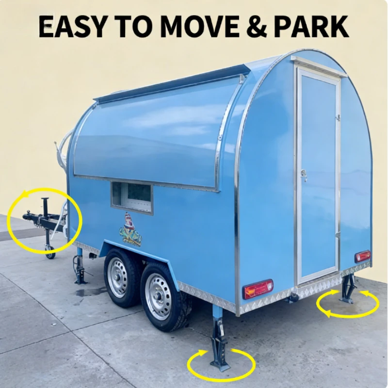 Customized High-Quality Mobile Food Truck Trailer With Full Kitchen Compliance High Quality at a Reasonable Price