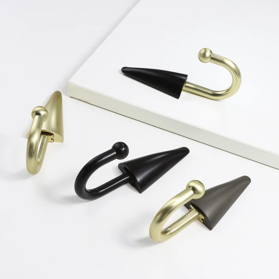 Zinc Alloy Wall Hooks for Bathroom, Kitchen, Entryway, Closet - Space-Saving Design Holds Coats, Towels, Backpacks, Hats, Keys