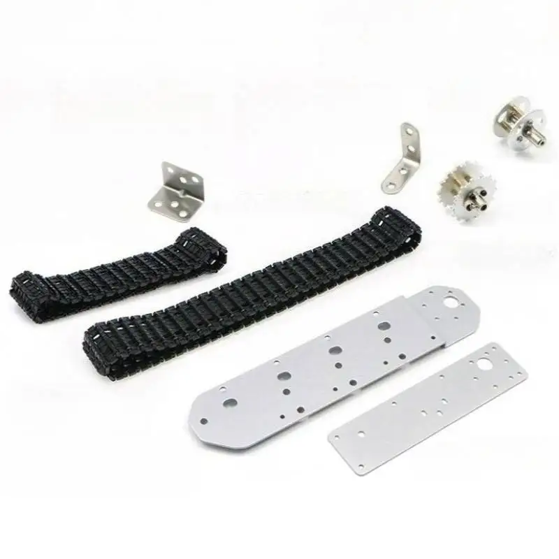Crawler Tank Accessories, Chassis Smart Car DIY Aluminum Alloy Driving Wheels, Driving Wheels and Driven Wheels