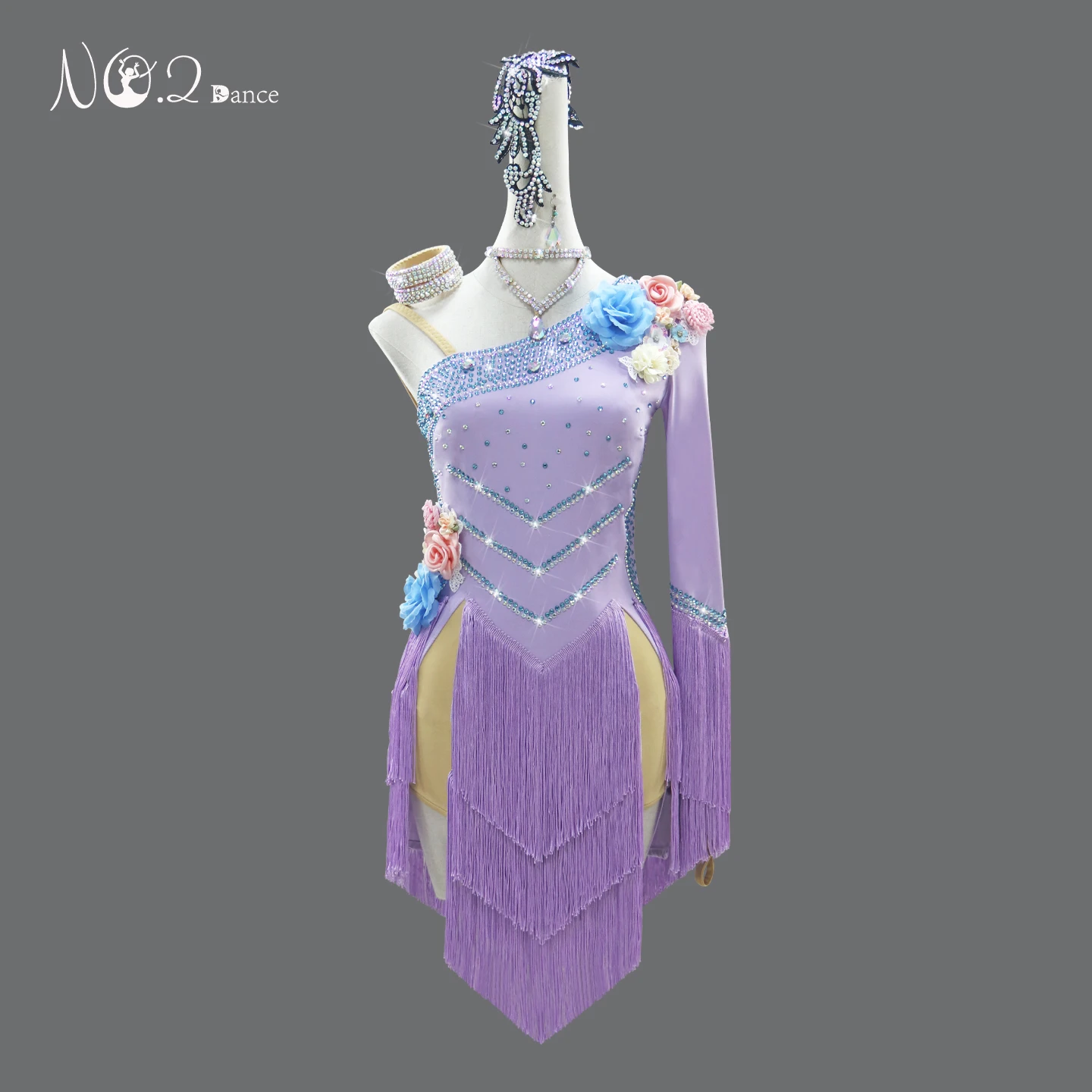 

2026 Female Ballroom Party Dress Girls Short Costumes Dancewear Sets Latin Dance Practice Clothing Women's Performance Prom Suit