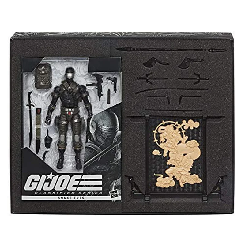 

G.i. Joe Snake Eyes Deluxe Edition Action Figures Toy Set Ko 6 Inch Movable Statues Model Doll Collectible Ornament Gifts