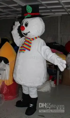 

New Adult Hot Sale Snowman Fancy Cartoon Mascot Costume Plush Christmas Fancy Dress Halloween Mascot Costume