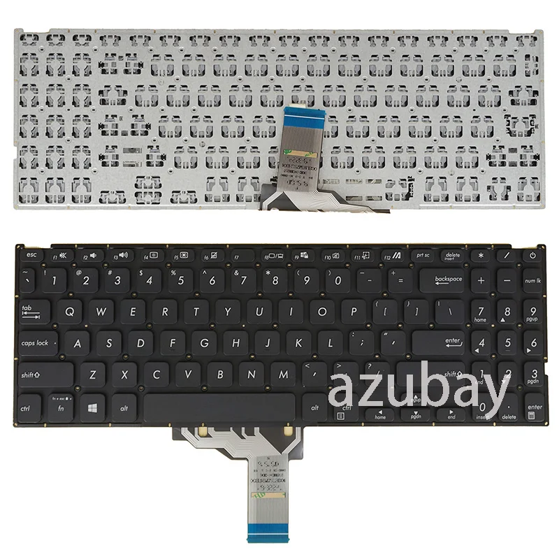 New Laptop Keyboard For Asus ASM18M93US-5281 0KN1-CE2RU12 0KNB0-560MRU00 ASM18M73SUJ5287 US Russian UK Czech Slovak, Backlit /No