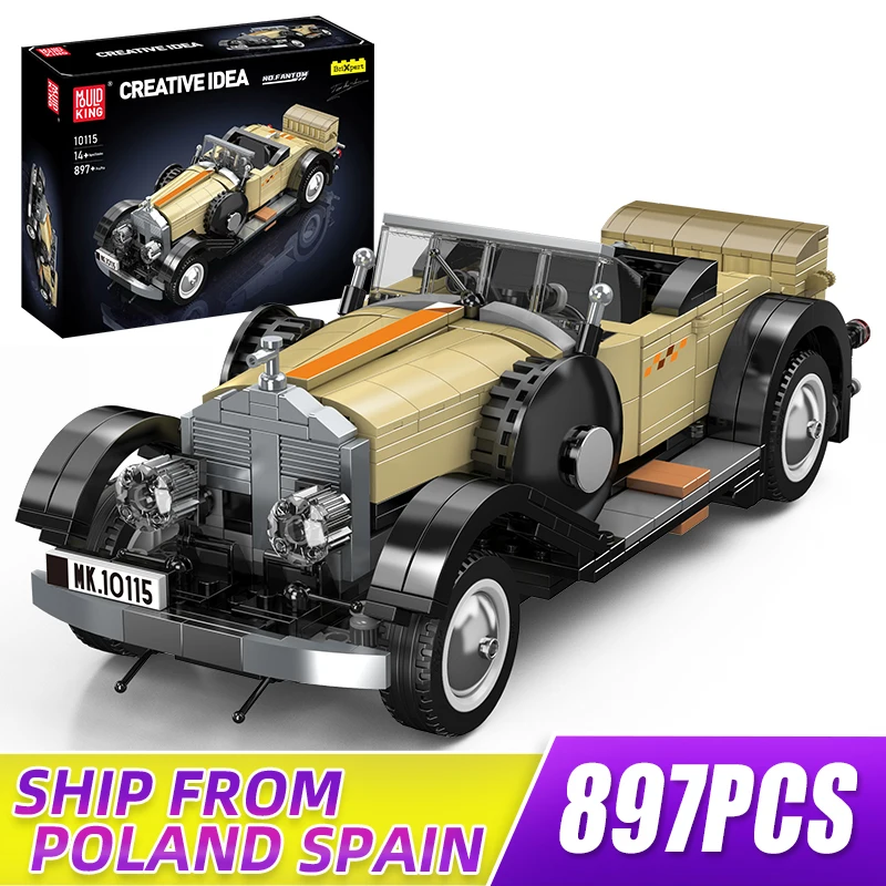 

Mould King 10115 MOC Technical Classic Cabriolet Car Kits Technology Vintage Car Blocks Toys Designer Firas Munir Abu-Jabe