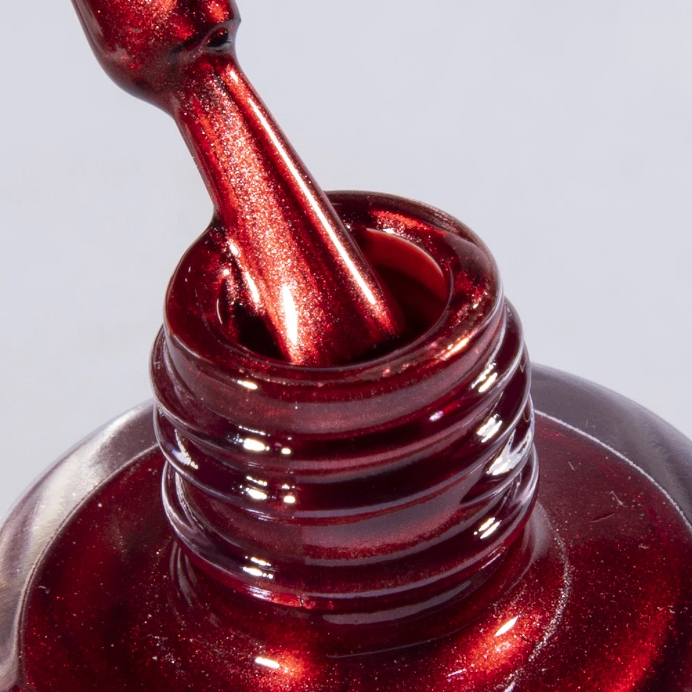 Tinovo Uno Metallic Nail Polish Mirror Red Regular Normal Nail Lacquer QuicK Dry Shimmer Manicure Growth Bright Oil Top Finish