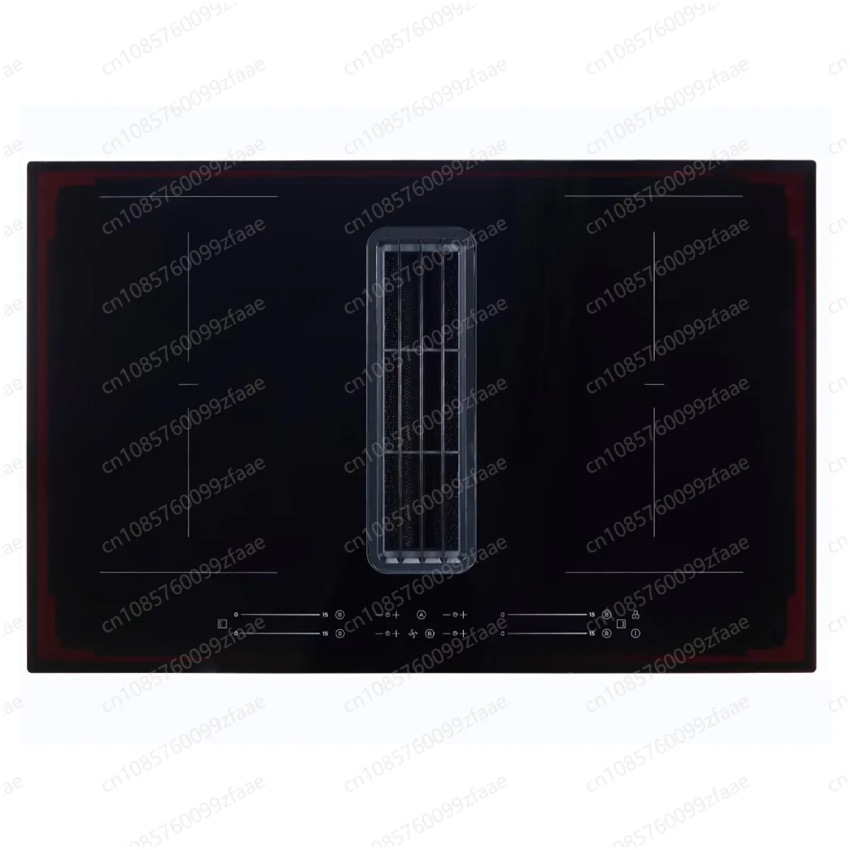 

Built-in 4-burner induction cooker, with 7200-watt high-power electric cooktop under suction and exhaust