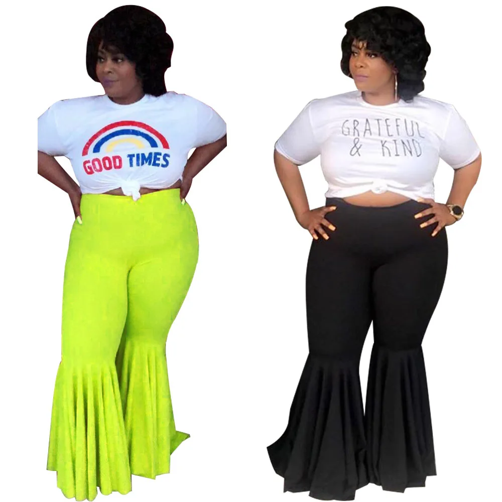 سراويل نسائية غير متماثلة من Street Sle مقاس كبير 3XL 5XL سراويل كاجوال للسيدات سراويل طويلة l خصر بوليستر