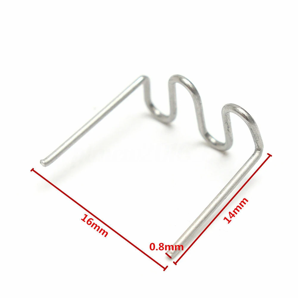 1200PCS 0.6/0.8mm Stainless Steel Hot Stapler Staples Welding Nail For Auto Bumper Plastic Repair Welding Machine Welding Studs