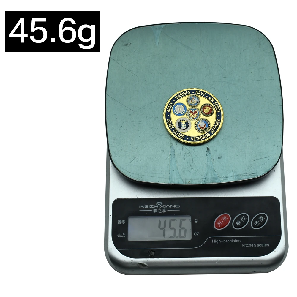 التحدي العسكري الأمريكي عملة الجيش البحرية مشاة البحرية سلاح الجو حارس السواحل شؤون المحاربين القدامى كابيتول لياسون هدية تذكارية