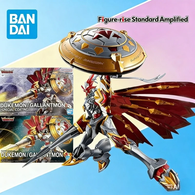 

Оригинальный сборный набор BANDAI Figure-rise Standard Amplified Digimon Dukemon Gallantmon с специальным покрытием, коллекционная модель