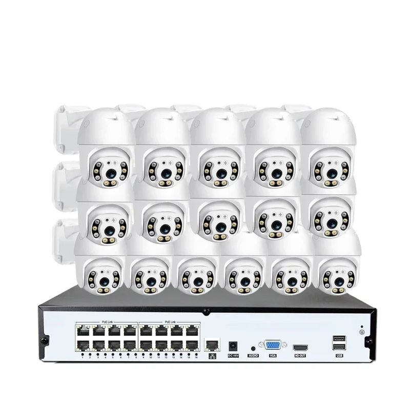 

audio colorvu night vision 16ch kit ptz camera 4k 8mp auto tracking poe 16 channel 4k nvr 8mp ip outdoor poe ip security system