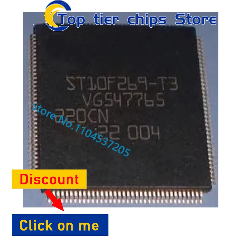 ST10F269-T3 ST10F269 QFP ic chips in stock 1pcs/lot