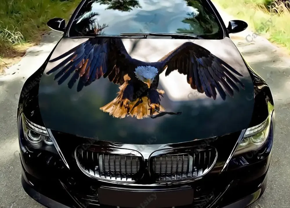 

eagle animal flying Car Hood Decals Self Adhesive Paint Stickers Car SUV Wraps Truck Graphics Car Hood Vinyl Decals