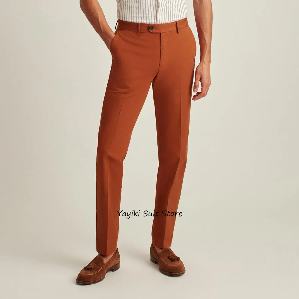 

Business Casual Pants for Man Trousers Polyester Solid Color Straight Leg Men's Tailoring Pants Work Trouser Classic Clothing