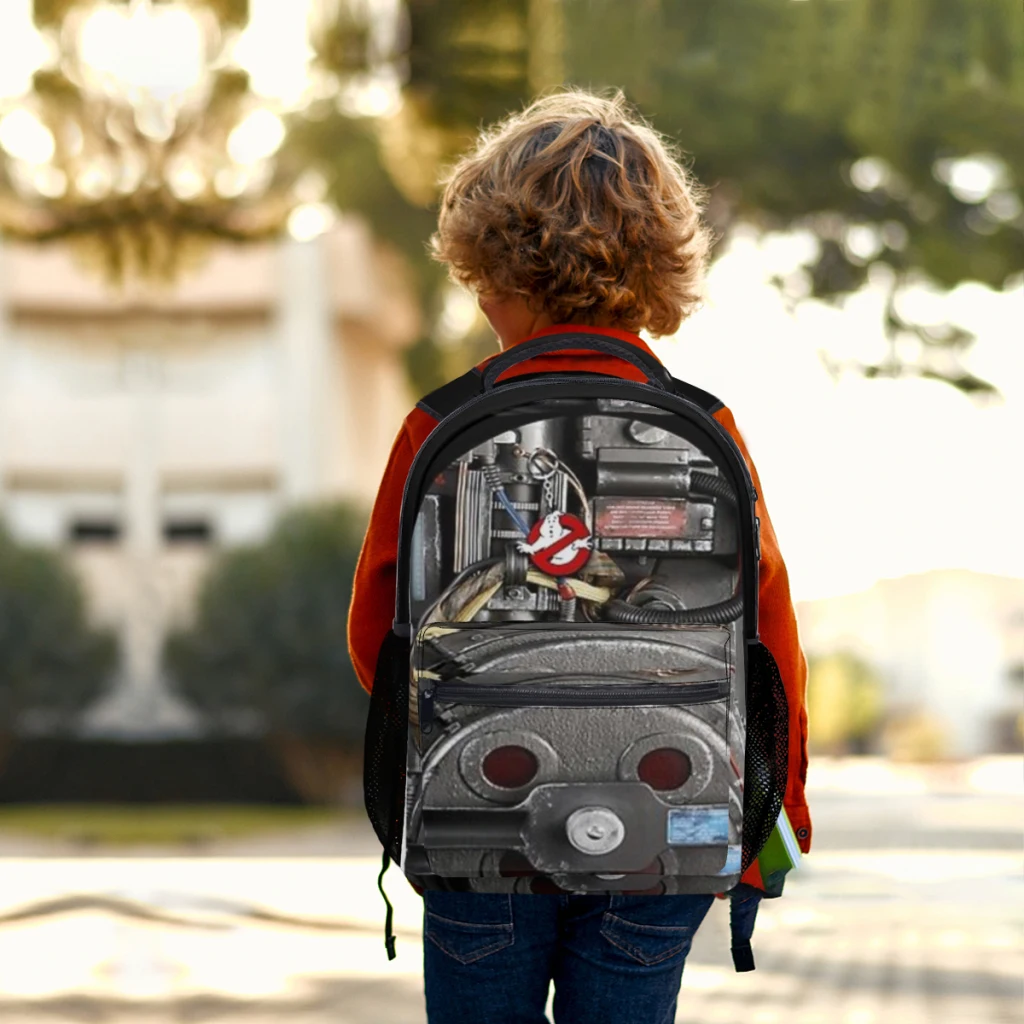 Nuovo zaino alla moda Ghostbuster Proton Pack Zaino Borsa per libri alla moda di grande capacità Multi-tasche regolabile da 17 pollici