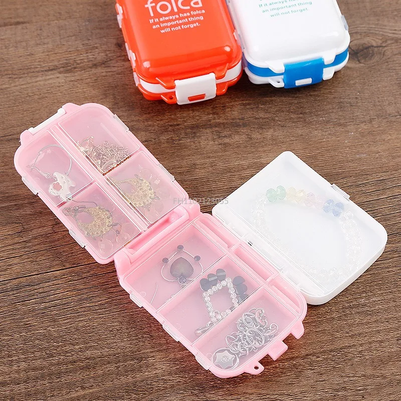 Folding Pill Case Medicine Drug Pills Organizer Storage Boxs Portable Pharmacy Capsule Tablet Container Empty Pillbox Cases