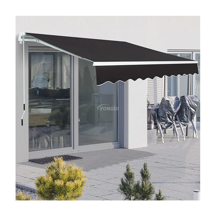 2026 Heavy Duty 20x10ft PVC Sun Awning Weatherproof DIY Manual Car Roof Top Retraction Slope Patio Coverpromote sales