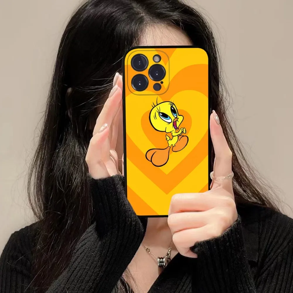 Мультяшный Мягкий силиконовый чехол T-Tweety B-Bird для iphone 15 14 13 12 11 Pro Mini XS MAX 8 7 6 Plus X XS XR