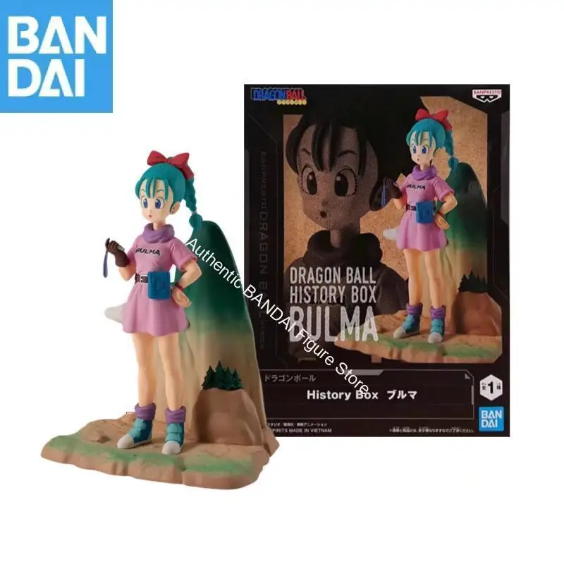 

Bandai Namco Banpresto в наличии, натуральная коробка с историей Dragon Ball Bulma 13 см, ПВХ, аниме-фигурка, модель, коллекционная настольная игрушка в подарок