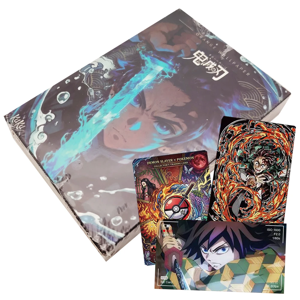 

Demon Slayer Collection Card Brick Popular Trendy IP Anime Character Surprise Co Branded Cards Children Unique Creative Toy Gift