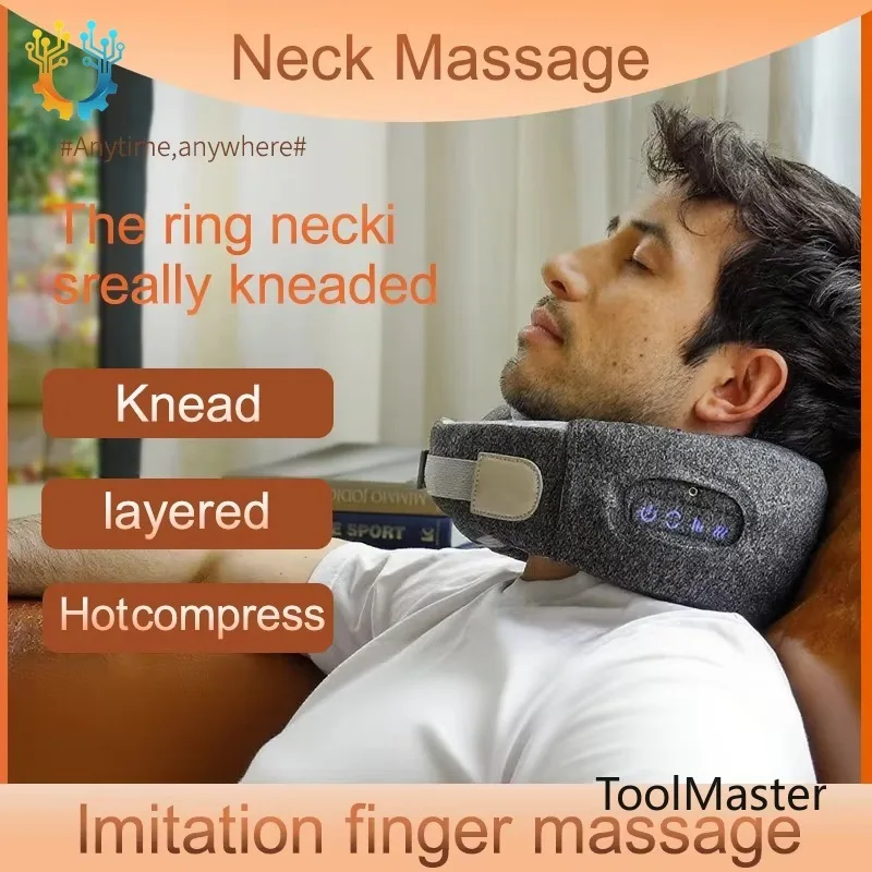 

[2026]Neck Massage Pillows 24 Heads 3 Gears Vibrating Neck Pillow U Shaped Vibrating Shoulder Cervical Relaxing Neck Massager P