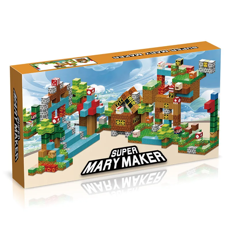 Blok magnetyczny dla dzieci DIY Mini World My Mary Block World klocki magnetyczne puzzle zabawka dla dzieci w wieku 3-6 lat