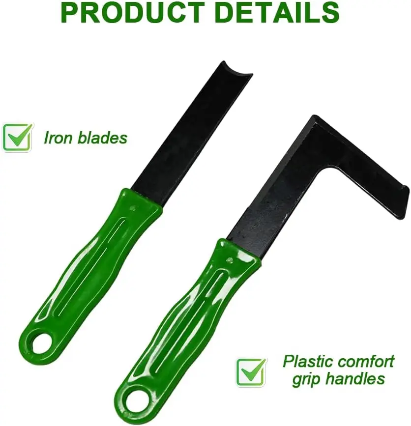 2 x patio weed moss grass remover puller tool manual garden weeder patio paving brick drive cleaning tool pack 1/2 set