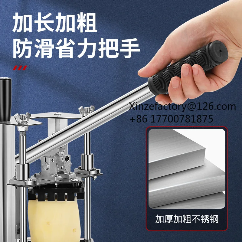 Factory Direct 2026 Top Rated border commercial wall-mounted multi-functional vegetable cutter potato chip machine radish