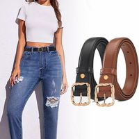 Luxury Design Genuine Leather Belt Fashion Versatile Women Pin Buckle Waistband Trouser Dress Belts