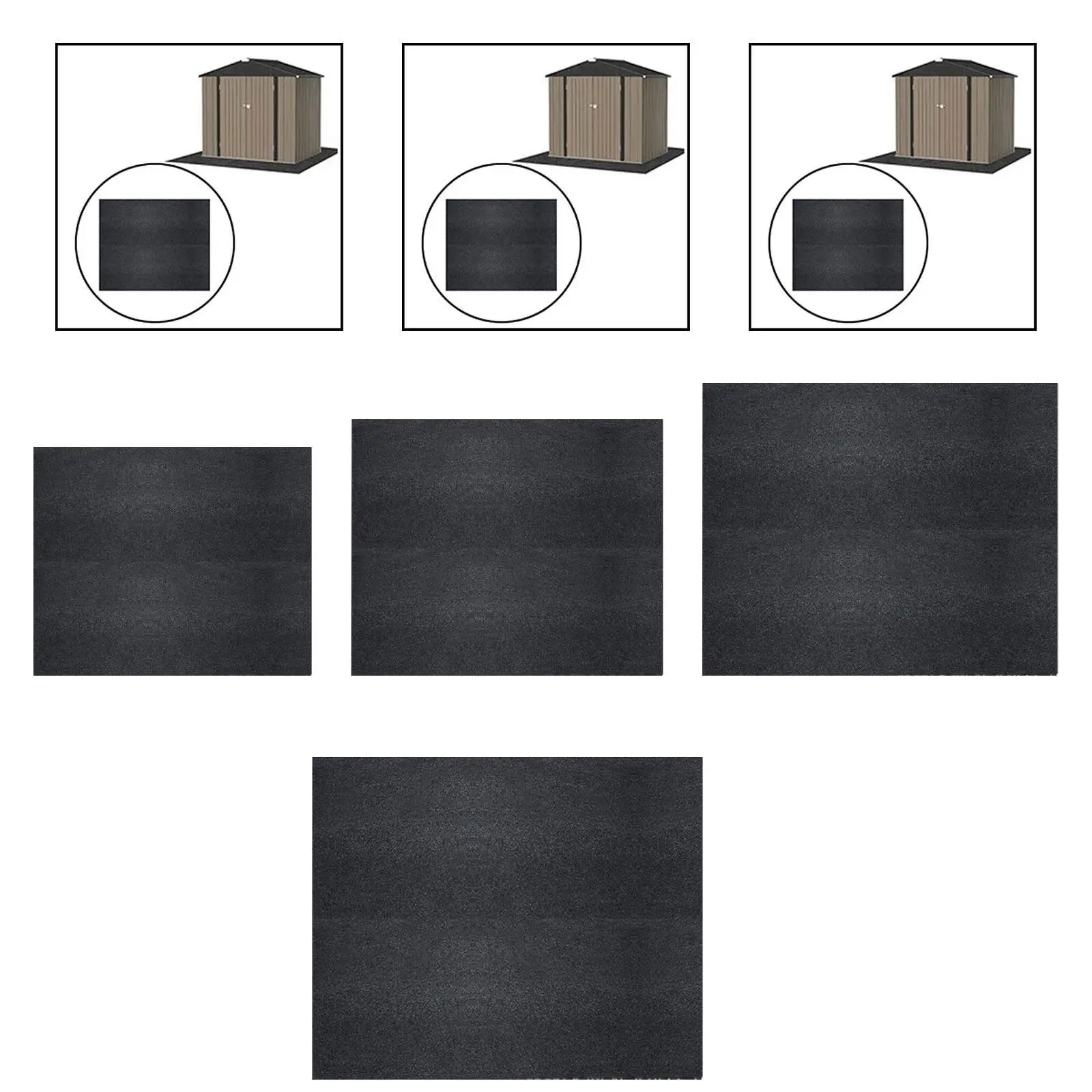 

Outdoor Storage Shed Floor Mat Lightweight Washable Soft Thickened Foldable Furniture Pad for Balcony Lawn Garden Deck Backyard