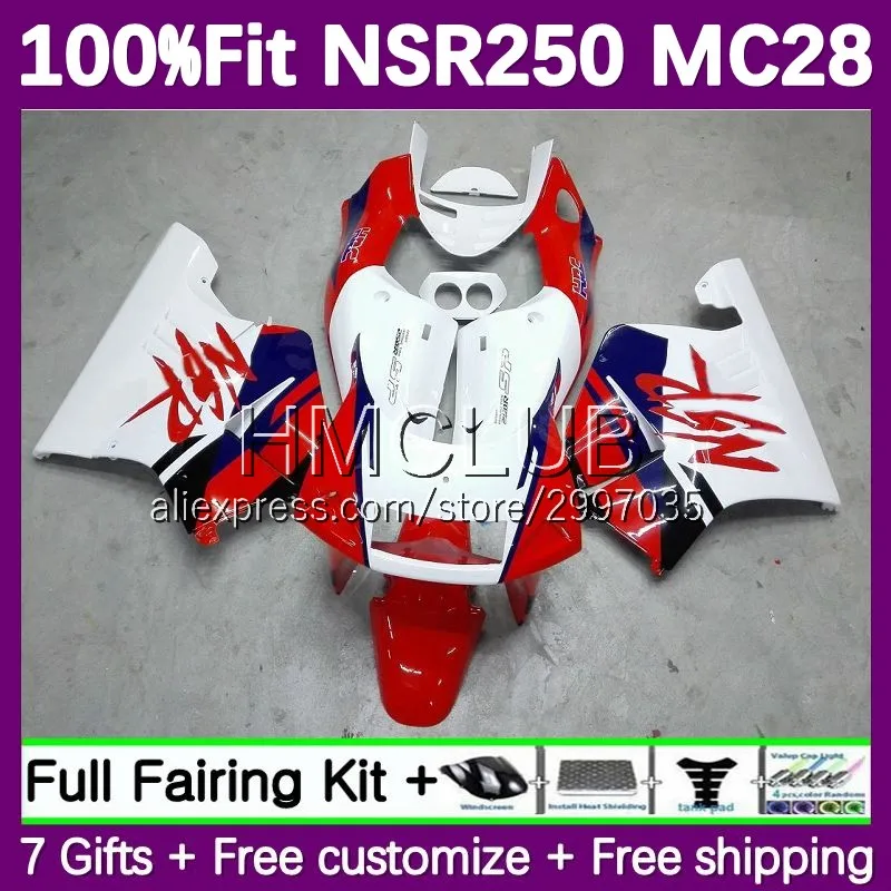 Injection Fairing For HONDA NSR250 NSR 250 R MC28 PGM4 35No.10 NSR250R 95 96 97 98 99 NSR 250R 1995 1996 1997 1999 white glossy