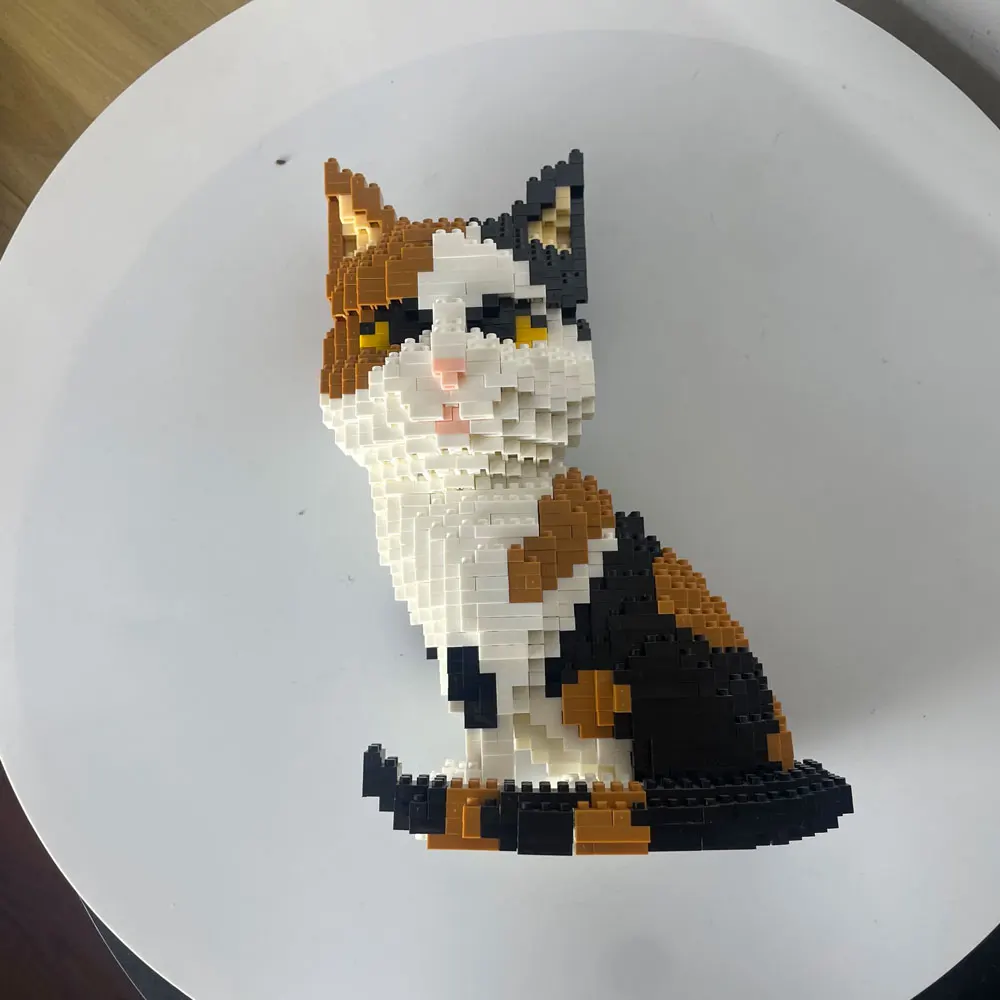 KNEW BUILT 1200 Stück Mikro-Bausteine für Haustiere und Katzen – niedliche Schreibtisch-Dekoration, Stressabbau-Puzzlespielzeug, Weihnachts-/Geburtstagsgeschenk – Detail 18